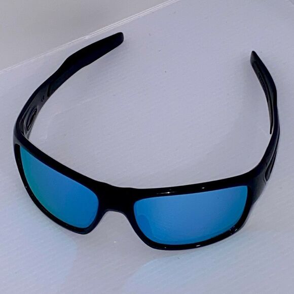 Oakley Turbine 009263 Black Prizm Sapphire Eyewear Sunglasses - Picture 1 of 11